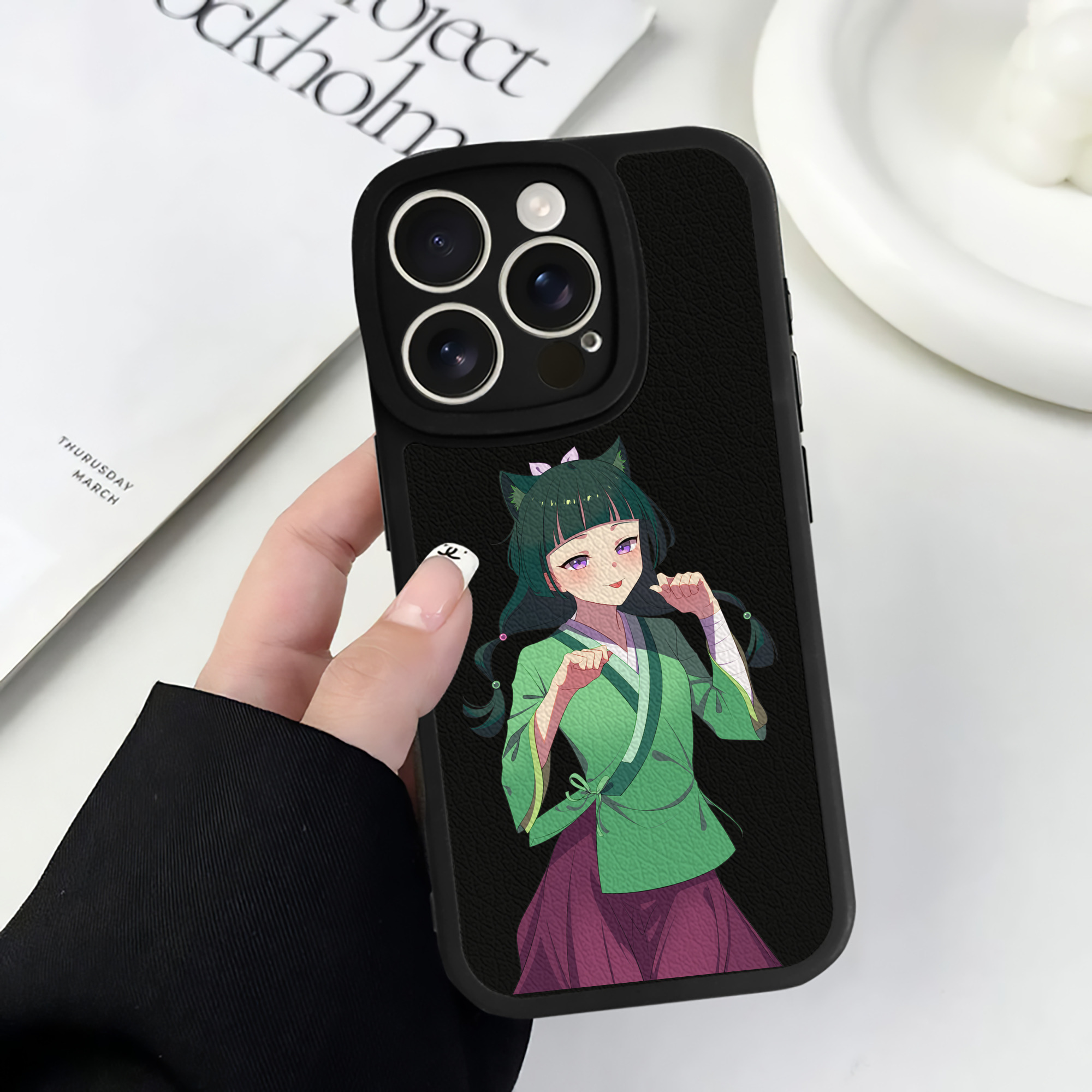 薬屋のひとりごと The Apothecary Diaries 【iPhone 16シリーズ対応】シリコンスマホケース（レザー調） 材質：シリコン